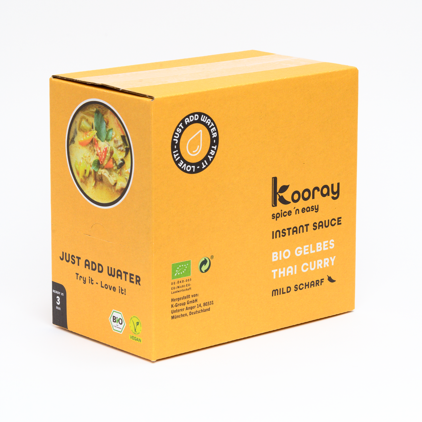 
                  
                    Kooray Family Pack I Bio gelbes Thai Curry - mild scharf (12 Portionen)
                  
                