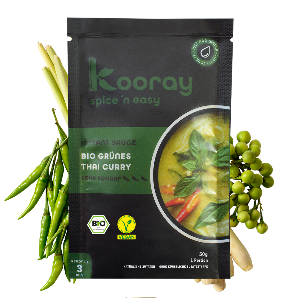 Instant Sauce I Bio grunes Thai Curry sehr scharf K Group GmbH