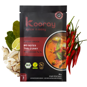 Bio rotes Thai Curry Instant-Sauce, mittelscharf (12 x 48 g)