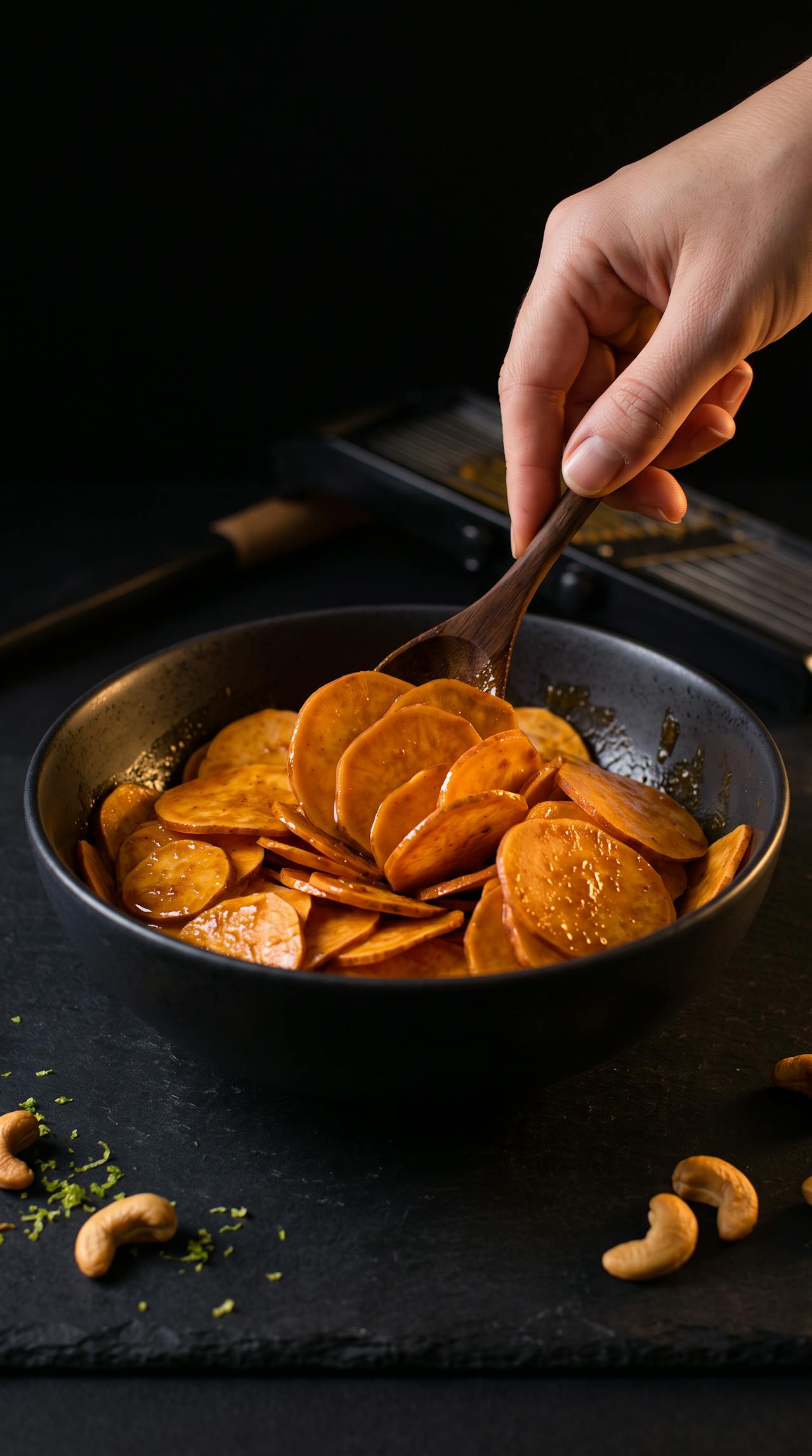 „Meaty“ Süßkartoffel Gratin – Schritt 2
