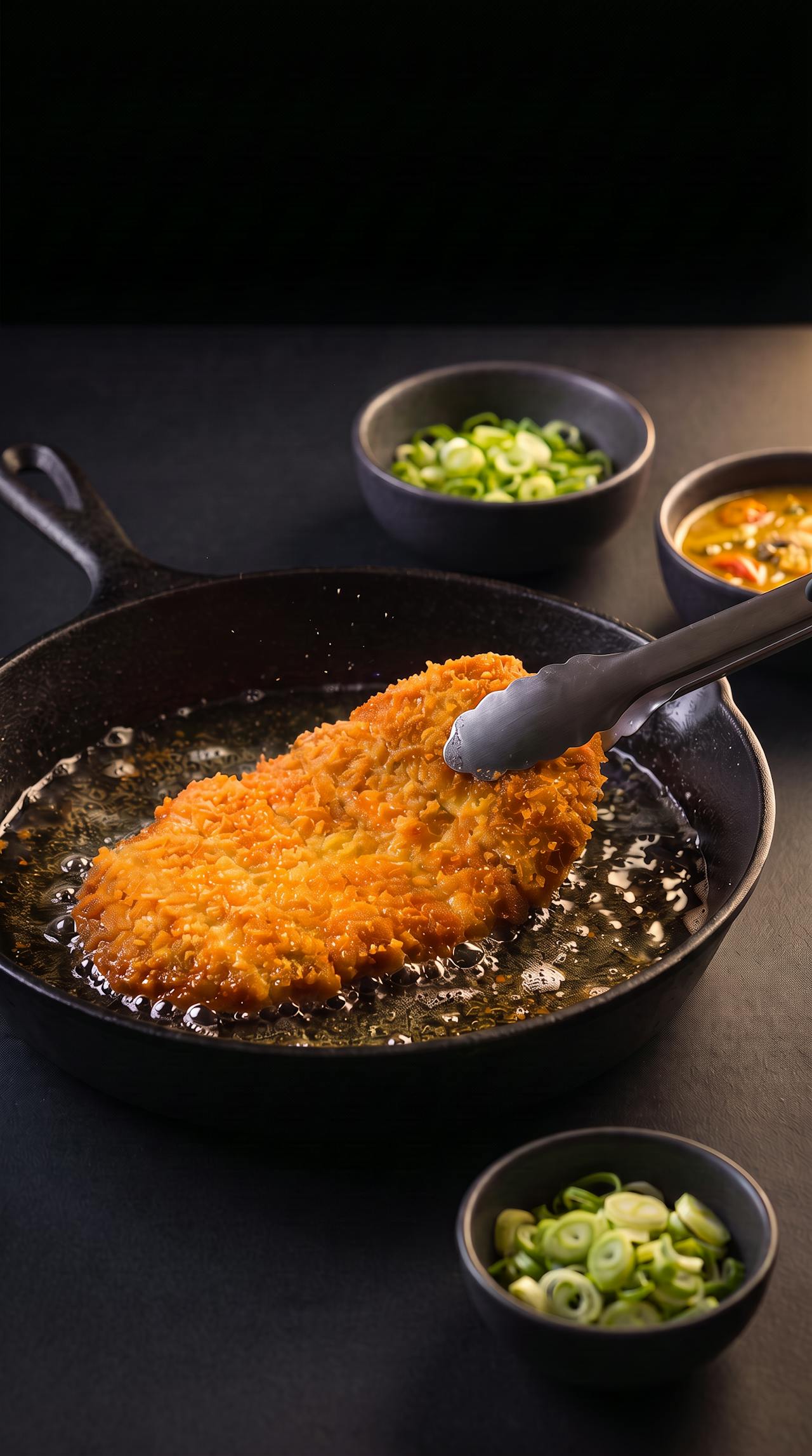Creamy Curry Schnitzel Bowl – step 1