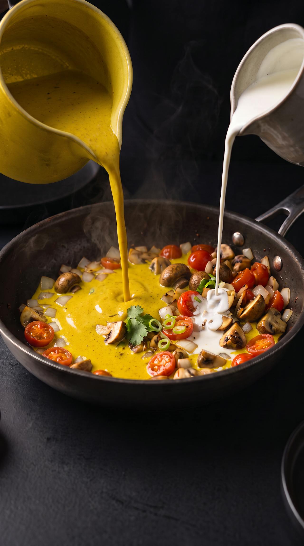 Creamy Curry Schnitzel Bowl – step 3