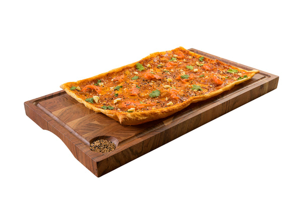 Spiced Flammkuchen mit Räucherlachs