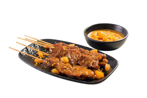 Hühnchen Saté Spieße mit Ananas-Erdnusssoße