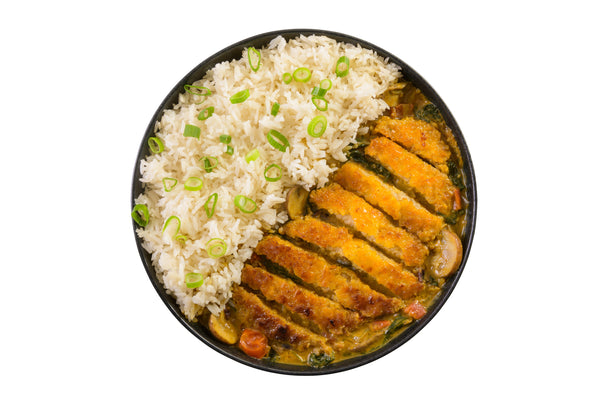 Creamy Curry Schnitzel Bowl